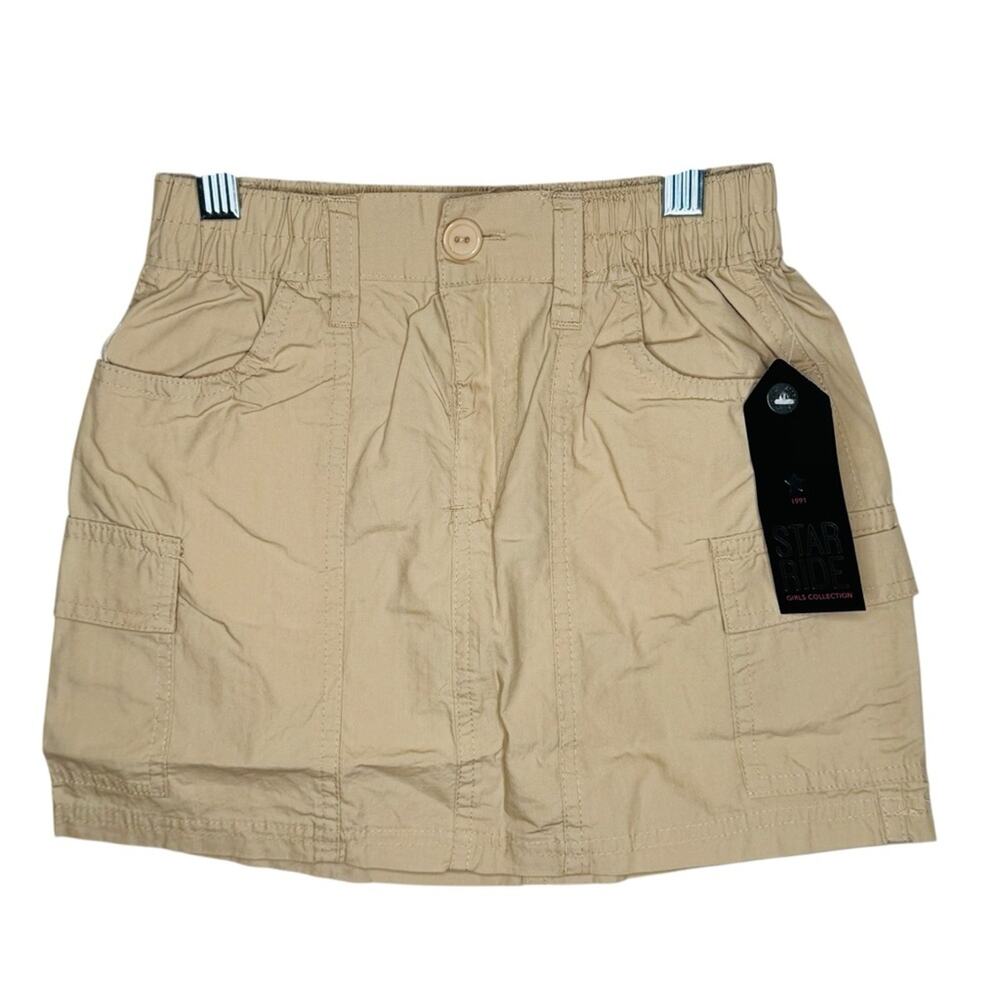 NWT Star Ride Tan Kids Skirt Casual Lightweight Stitch Fix Girls Size L 6X